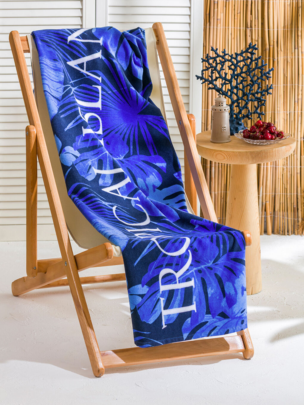 LCW ACCESSORIES Štampani Pamučni Muški Peškir za Plažu 70x150 cm -S5H124Z8-K00