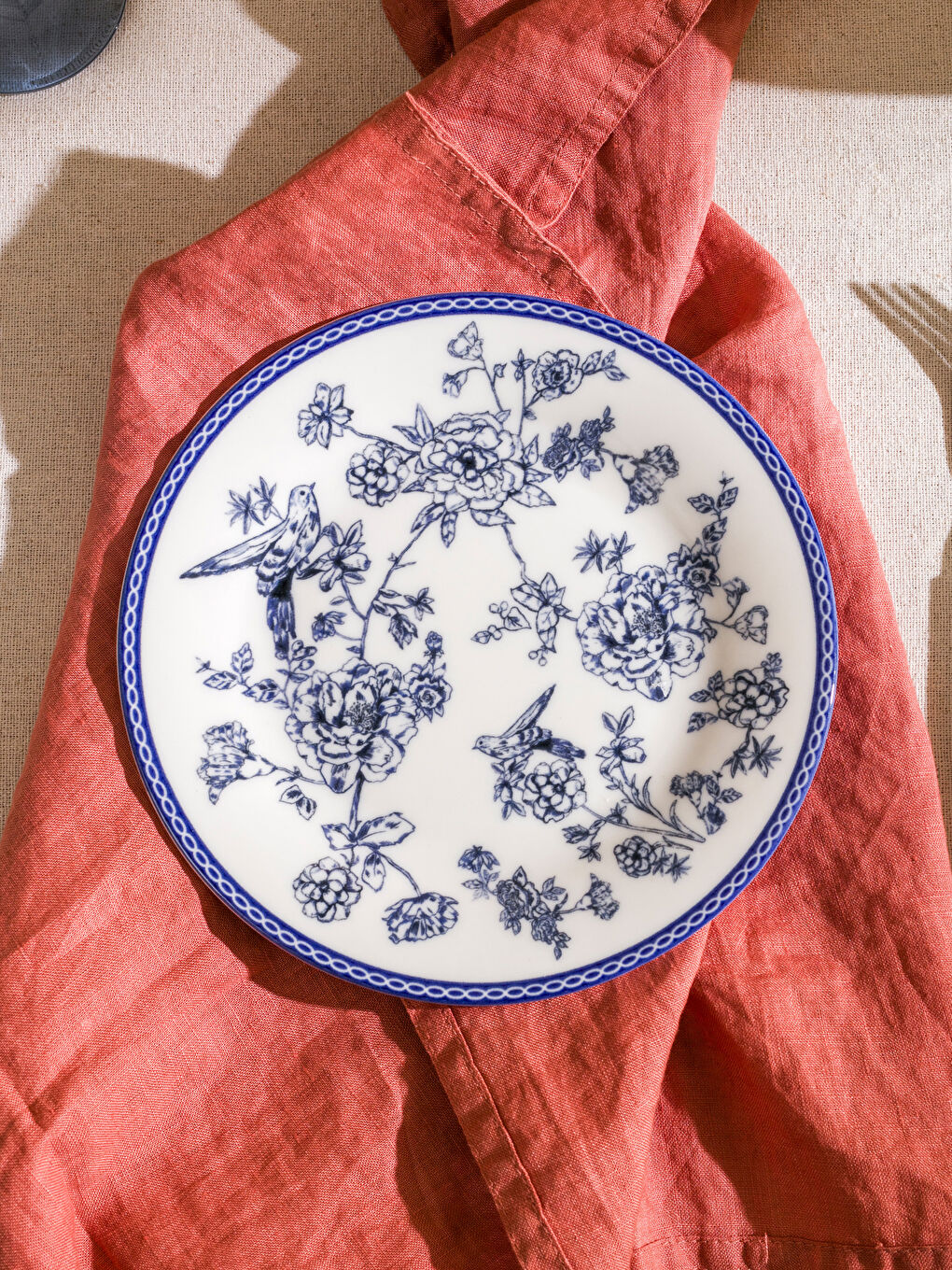 Flower Printed Porcelain Dessert Plate 19 cm -S5H224Z8-LQQ