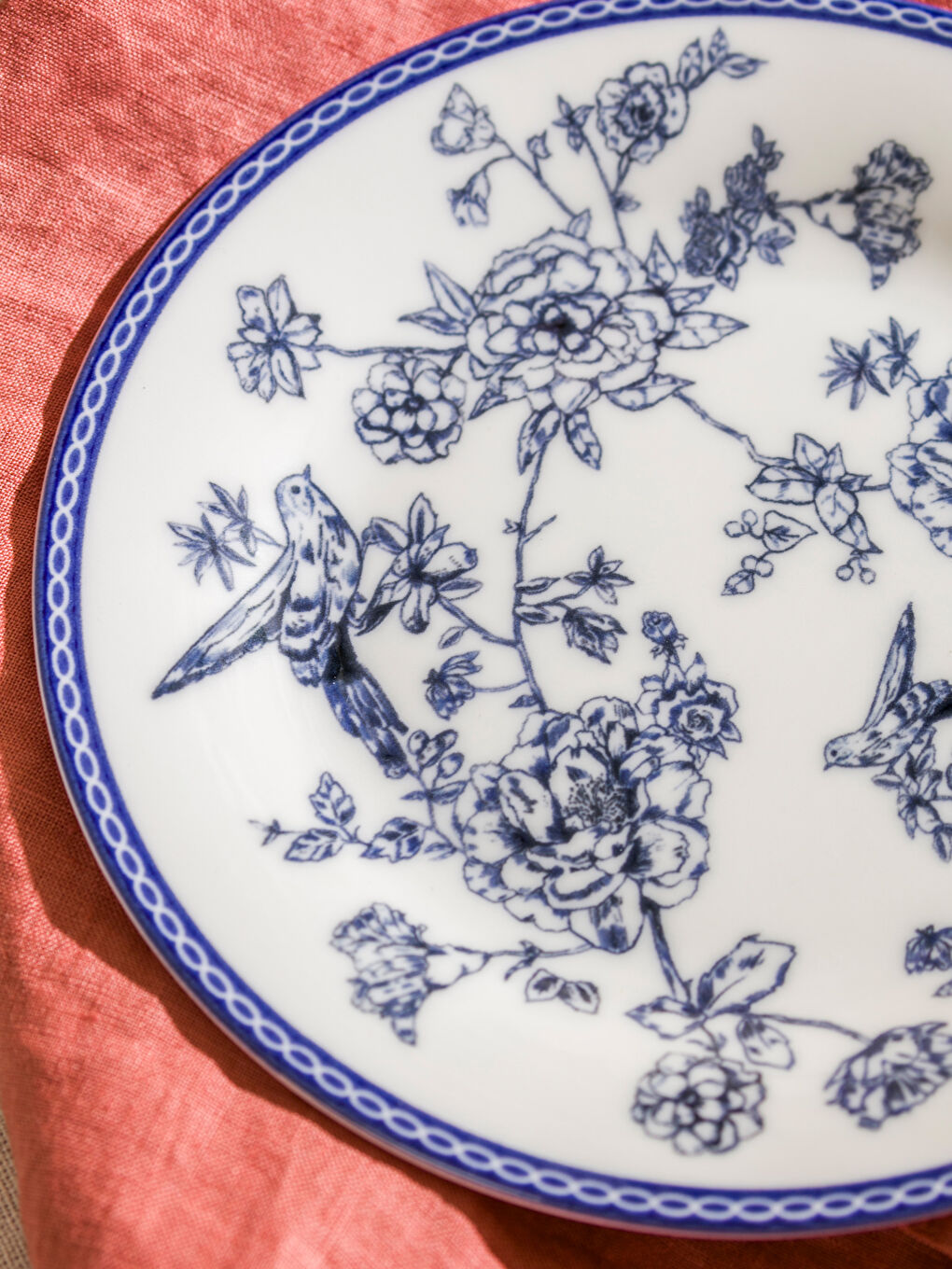 Flower Printed Porcelain Dessert Plate 19 cm -S5H224Z8-LQQ
