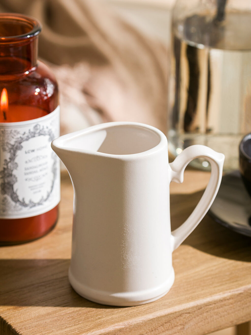 Siyah Baskılı Seramik Sütlük-1