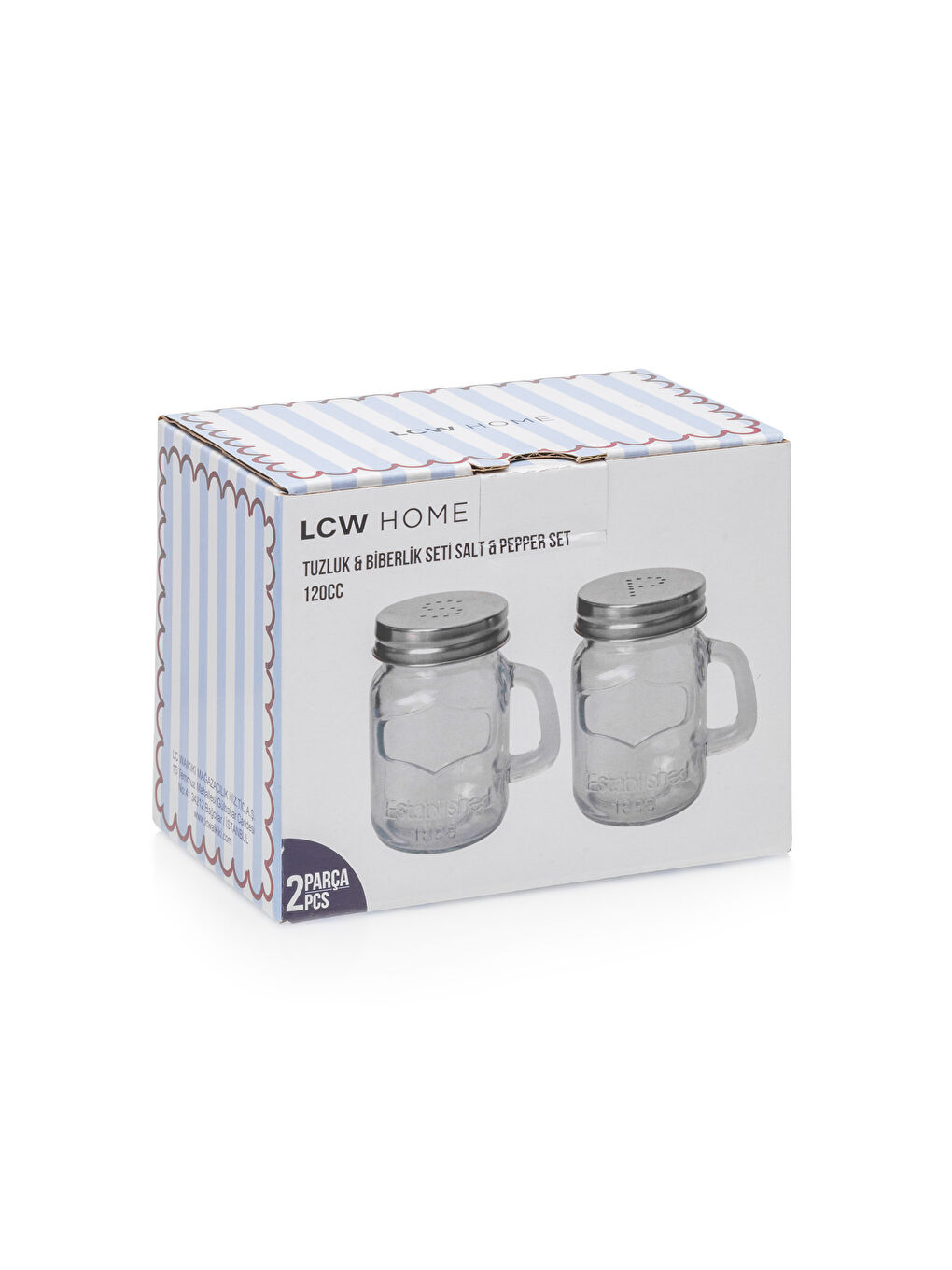 Metal Lid Glass Salt and Pepper Mill 1200 ml -S5H349Z8-Q57