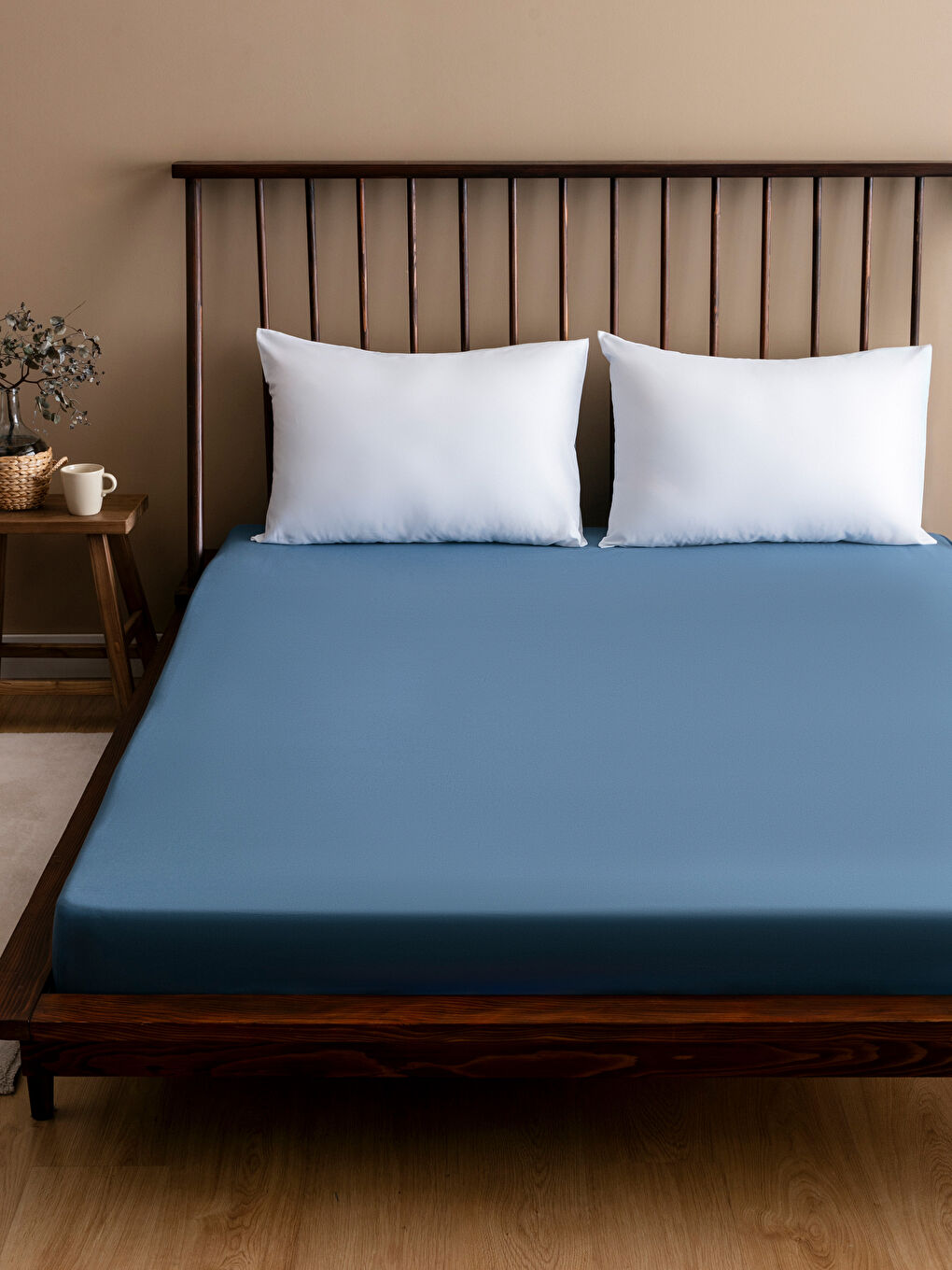 Cotton Double Bed Fitted Sheet -S5H715Z8-R2E