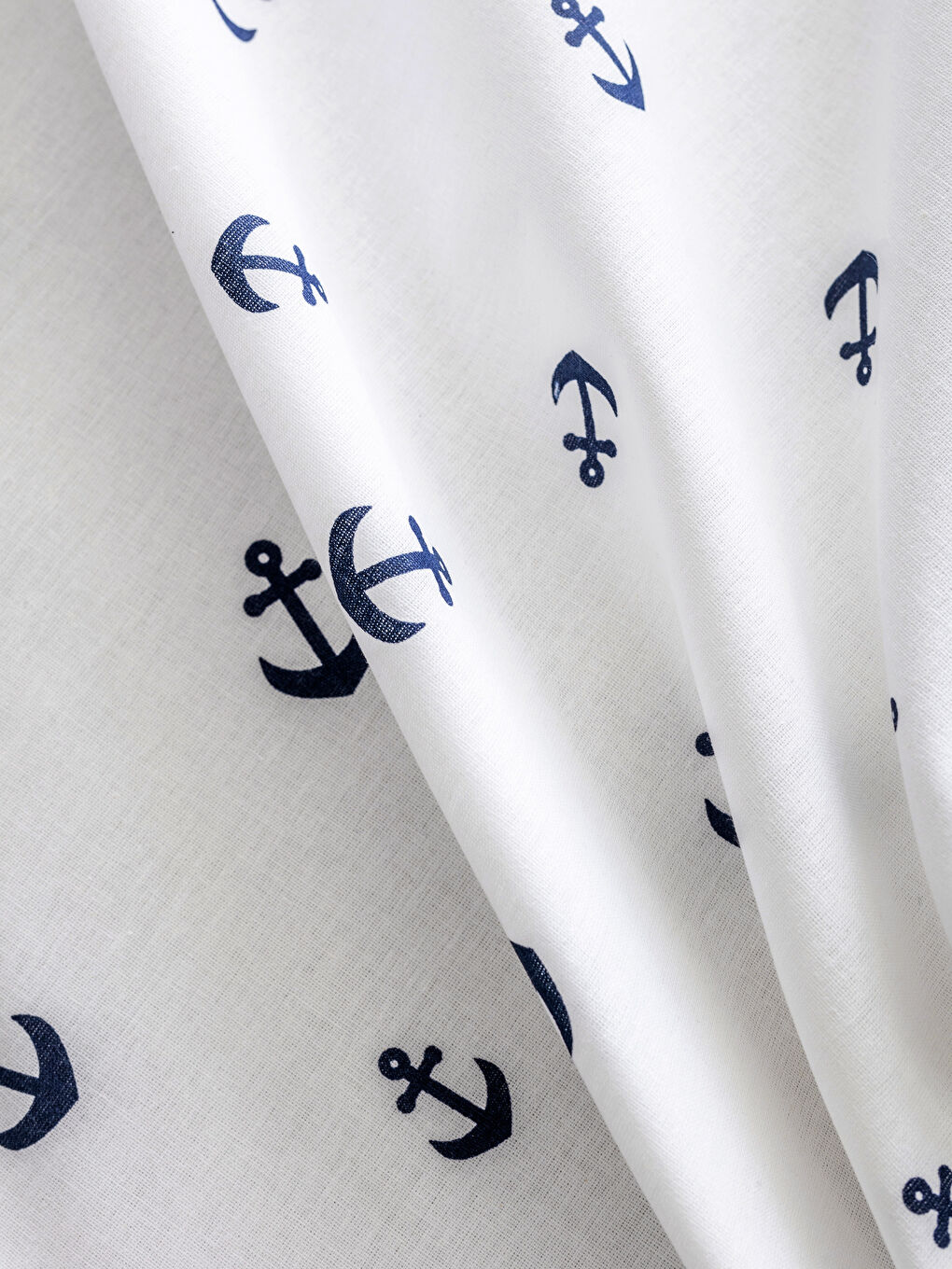 Anchor Printed Cotton Single Bed Fitted Sheet -S5H719Z8-J5E