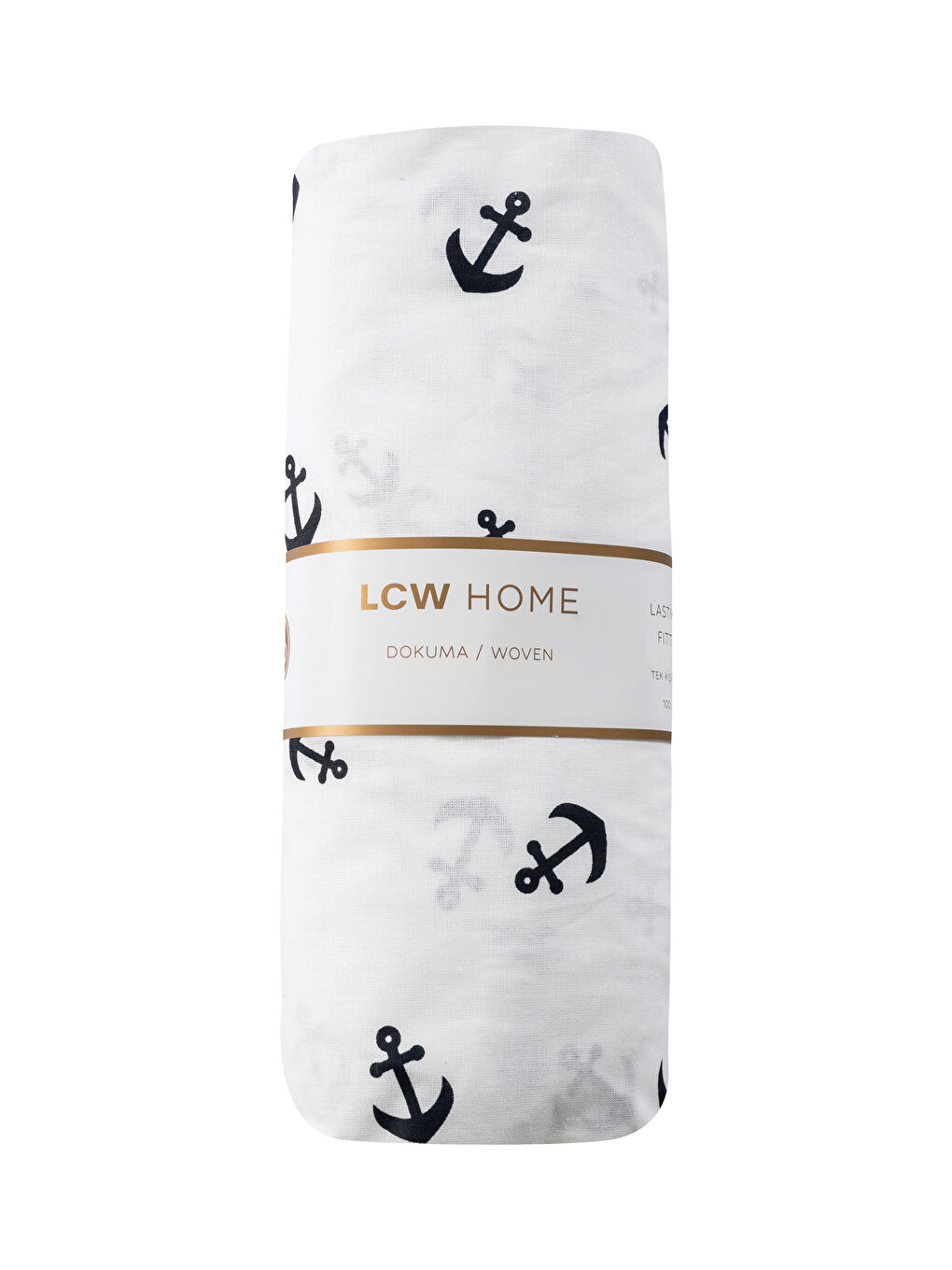 Anchor Printed Cotton Single Bed Fitted Sheet -S5H719Z8-J5E