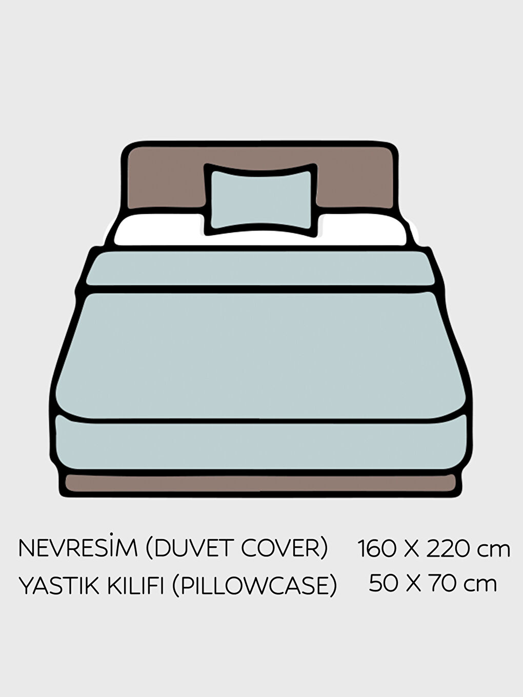 LCW HOME Printed Single Duvet Cover Set -S5H728Z8-F9C