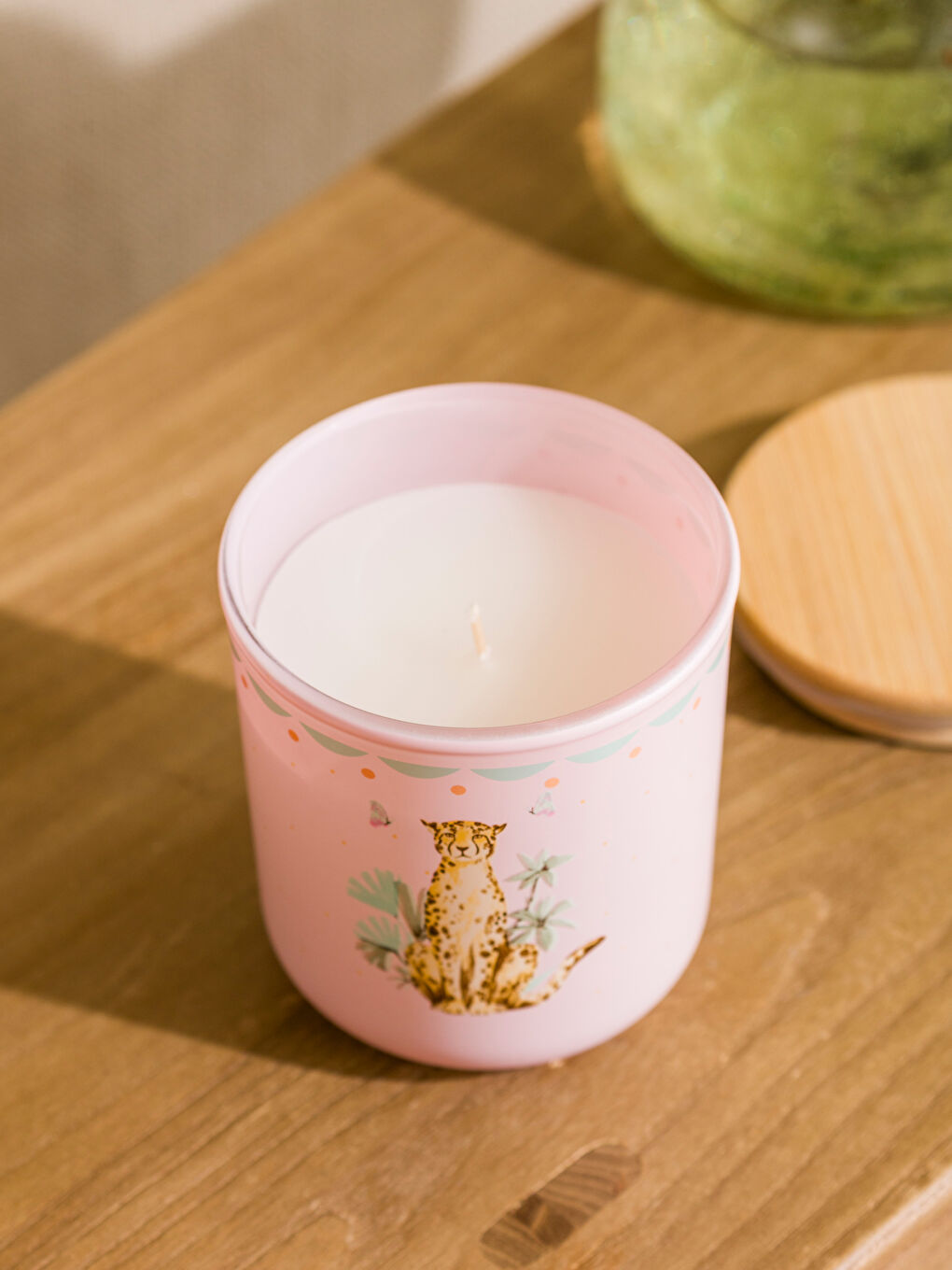 Karışık Ahşap Kapaklı Bardak Mum 190 gr-3