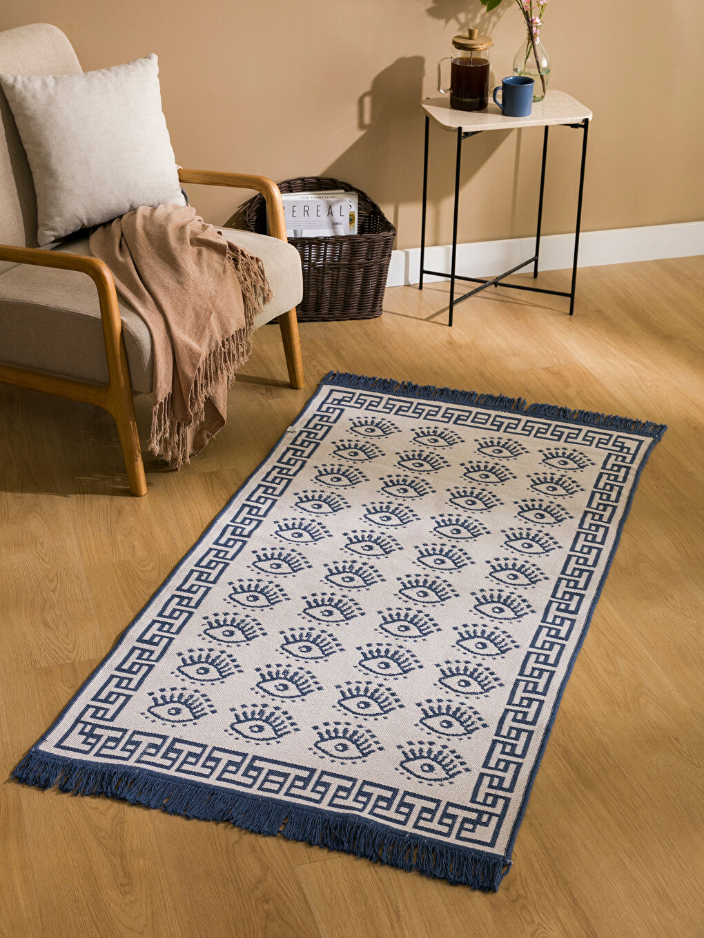 თვალის ნაბეჭდი ხალიჩა 80x140 სმ-1