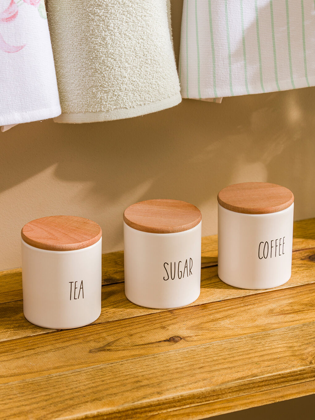 Karışık Baskılı Seramik Saklama Kabı Seti 3'lü