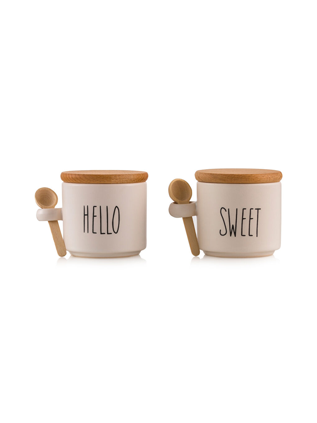 Karışık Ahşap Kapaklı Saklama Kabı 2'li-4