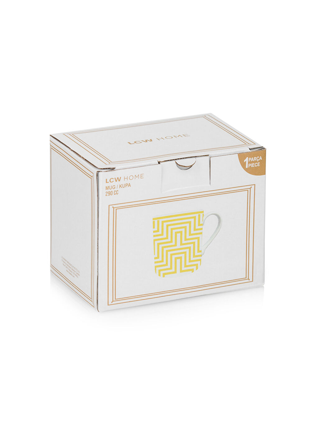 LCW HOME Sari Çizgi Baskılı Seramik Kupa 290 ml - 3
