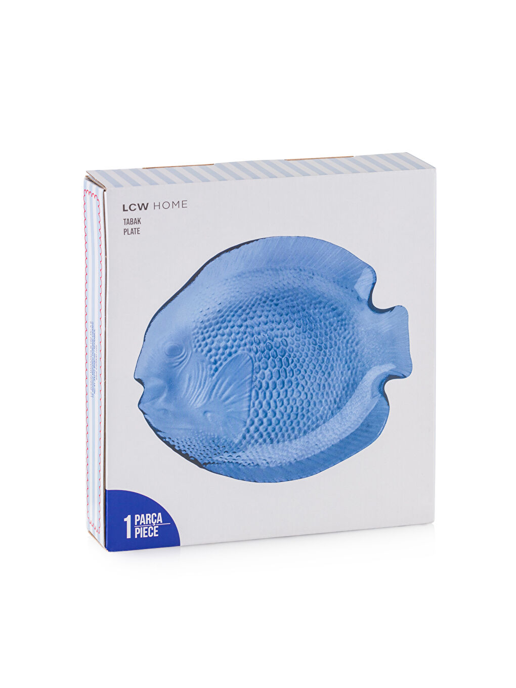 LCW HOME Mavi Balık Figürlü Cam Tabak 25 cm - 3