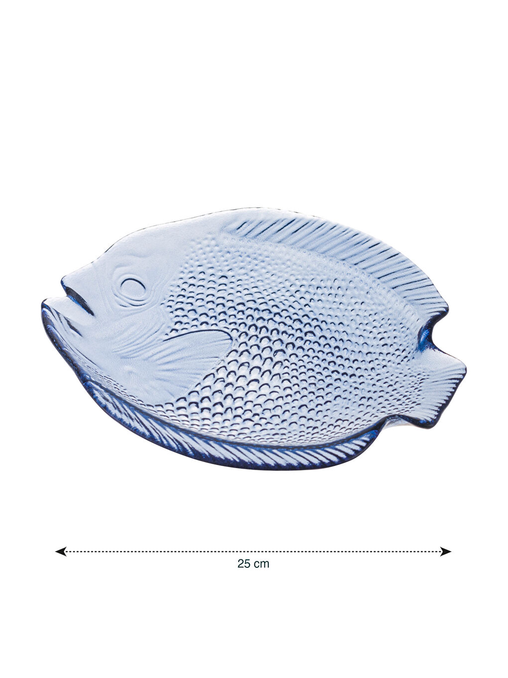 LCW HOME Mavi Balık Figürlü Cam Tabak 25 cm - 4