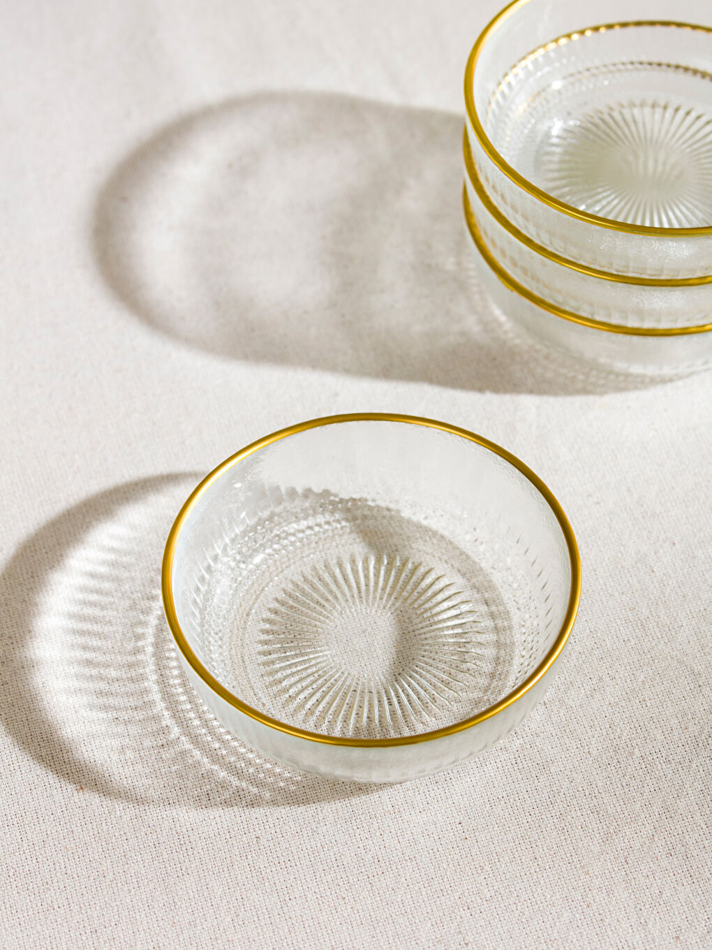 Patterned Glass Bowl Set 4-pack 10 cm -S5HJ30Z8-Q57