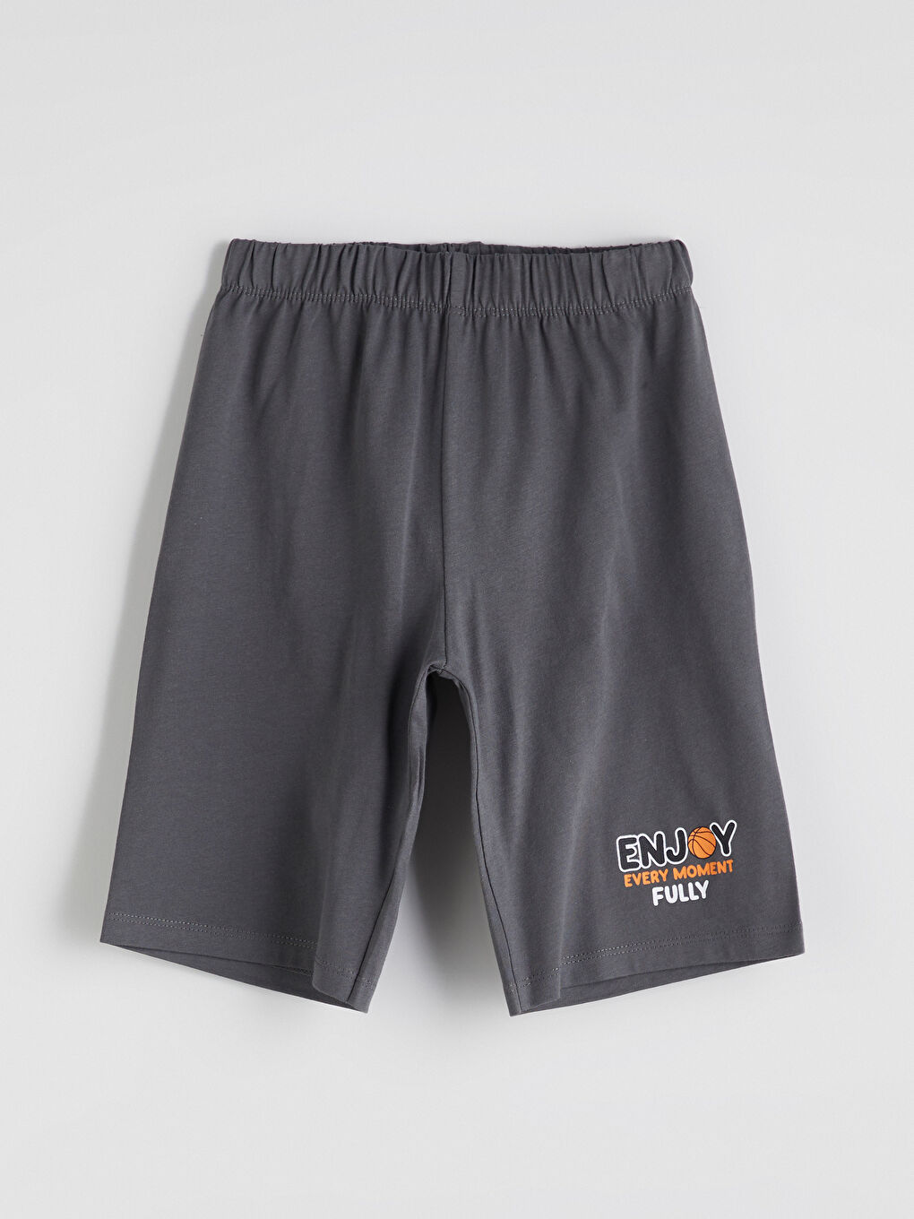 LCW Kids Gri Beli Lastikli Baskılı Erkek Çocuk Pijama Alt