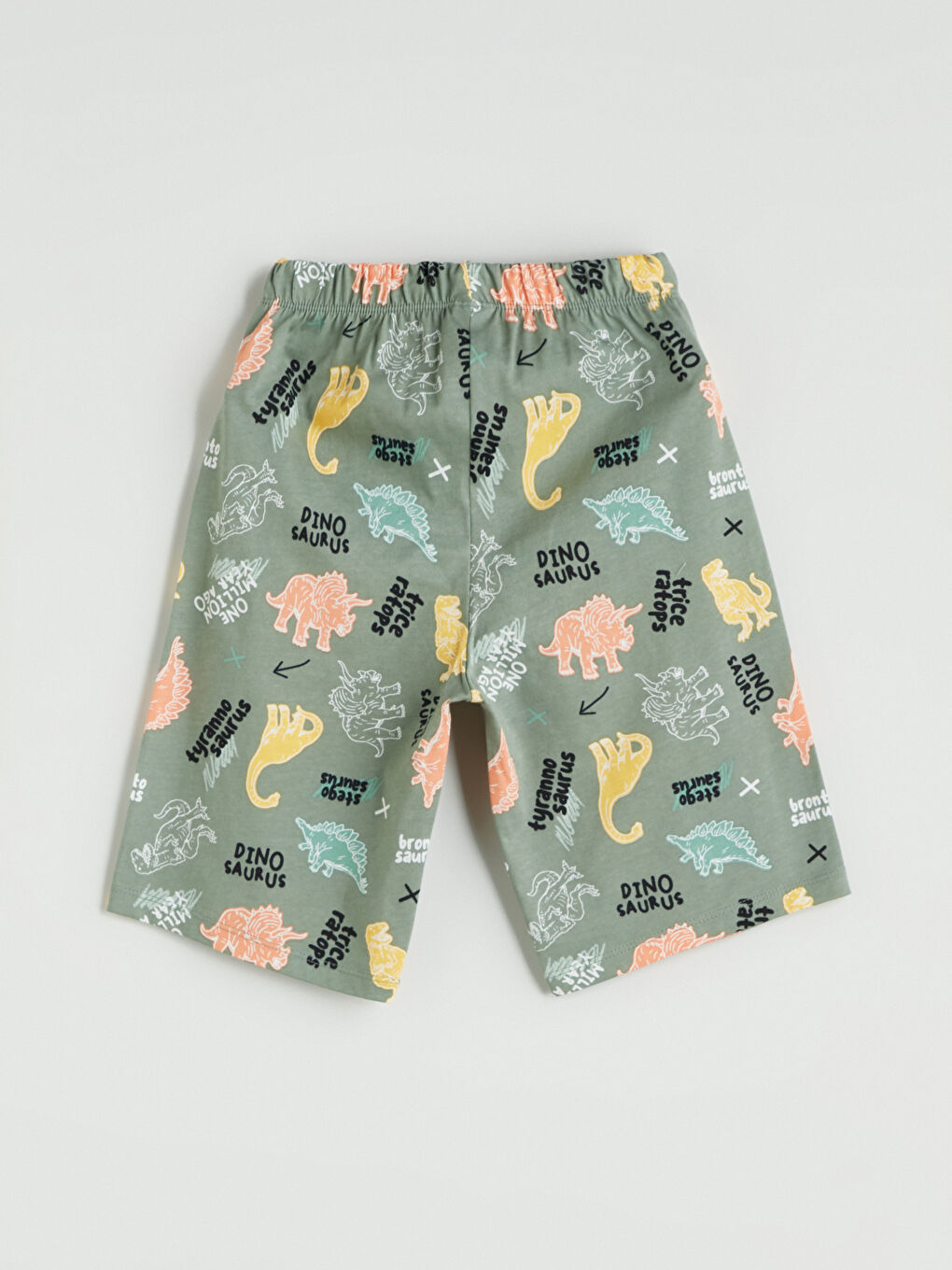 Yeşil Beli Lastikli Baskılı Erkek Çocuk Pijama Alt-2