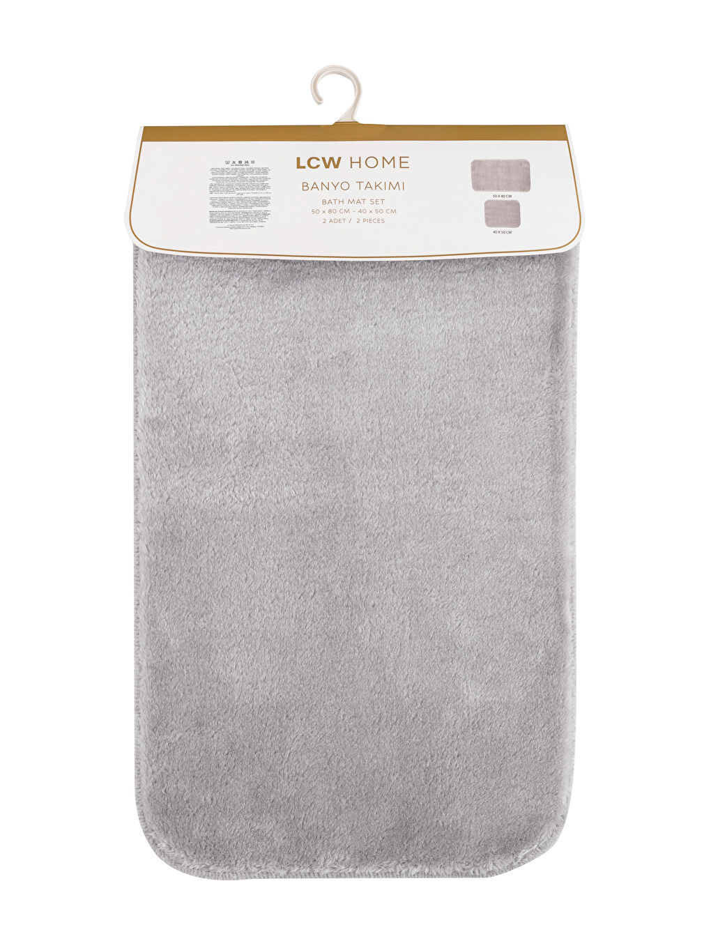 LCW HOME Gri Banyo Paspası 2'li - 4