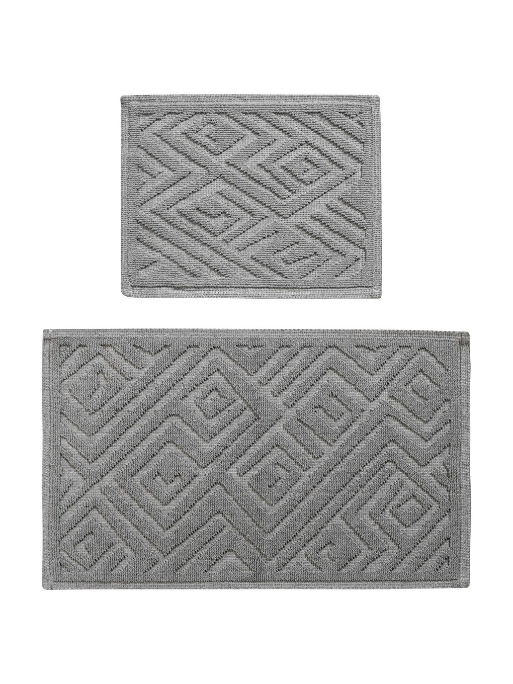 LCW HOME Gri Desenli Banyo Paspası 2'li - 5
