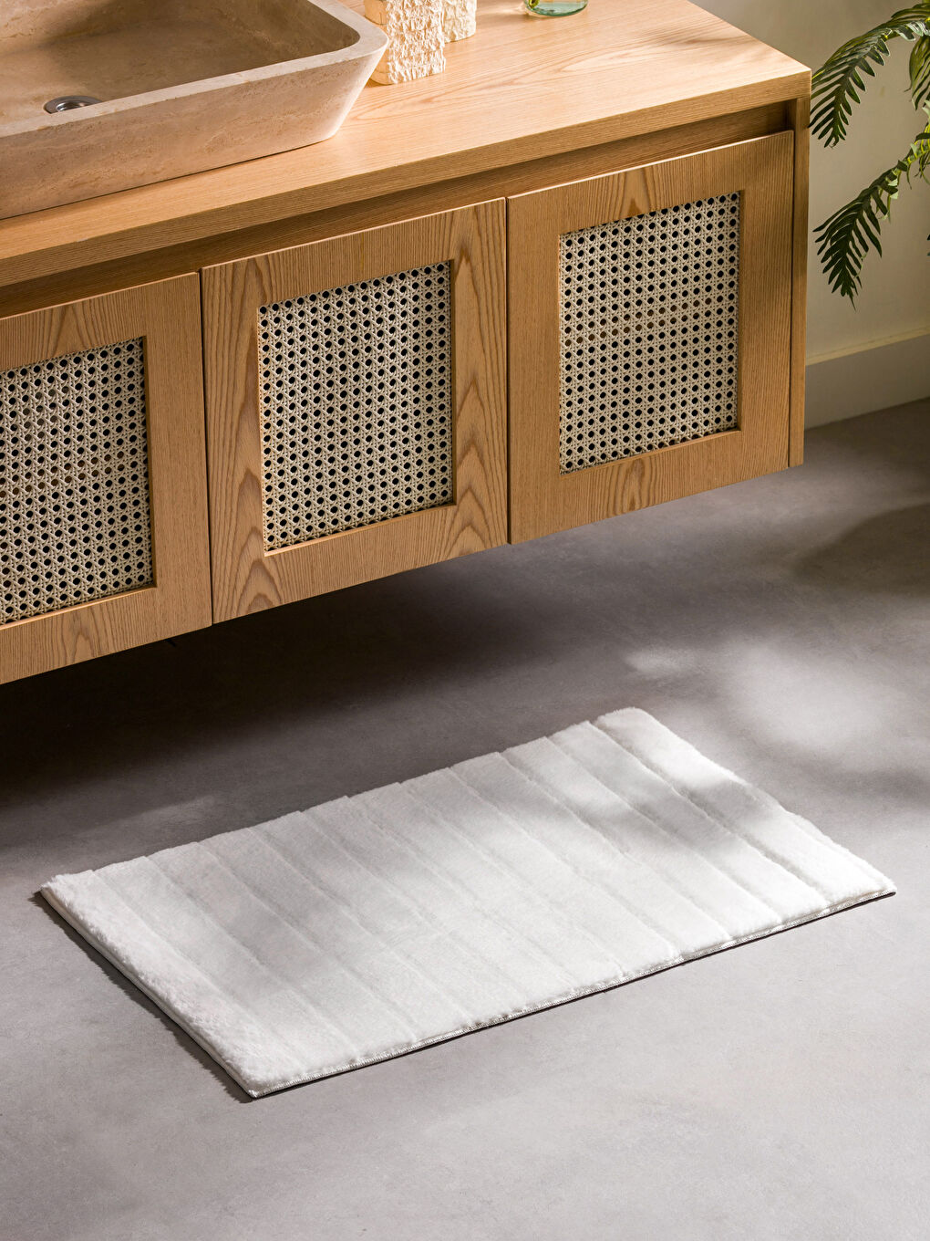 LCW HOME Ekru Pelüş Banyo Paspası 50x80 cm