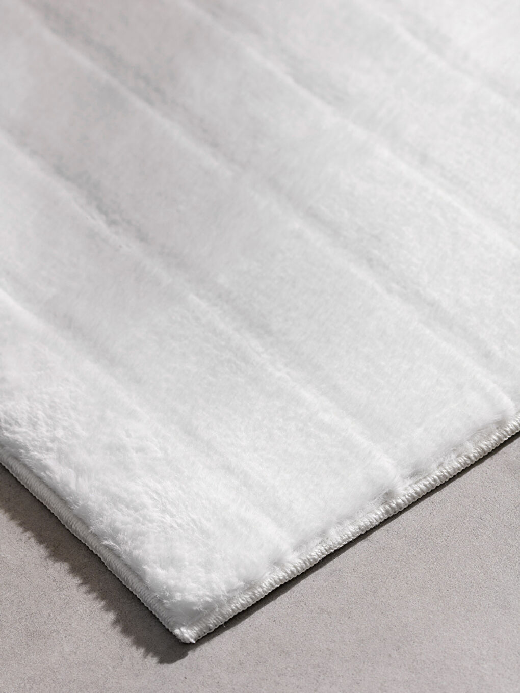 LCW HOME Ekru Pelüş Banyo Paspası 50x80 cm - 1