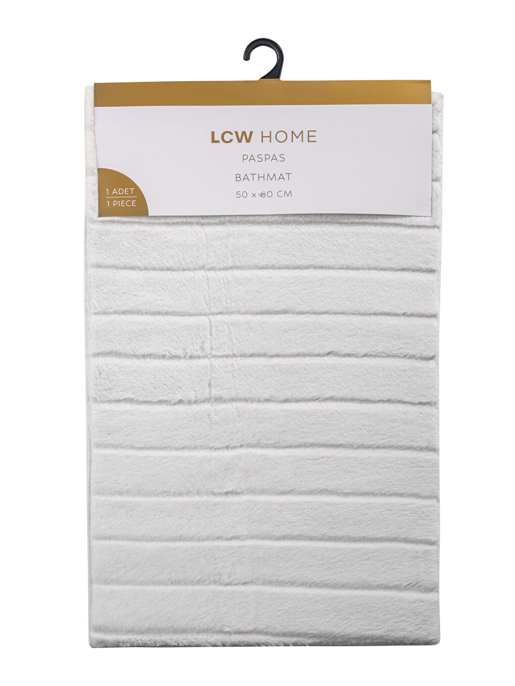 LCW HOME Ekru Pelüş Banyo Paspası 50x80 cm - 4