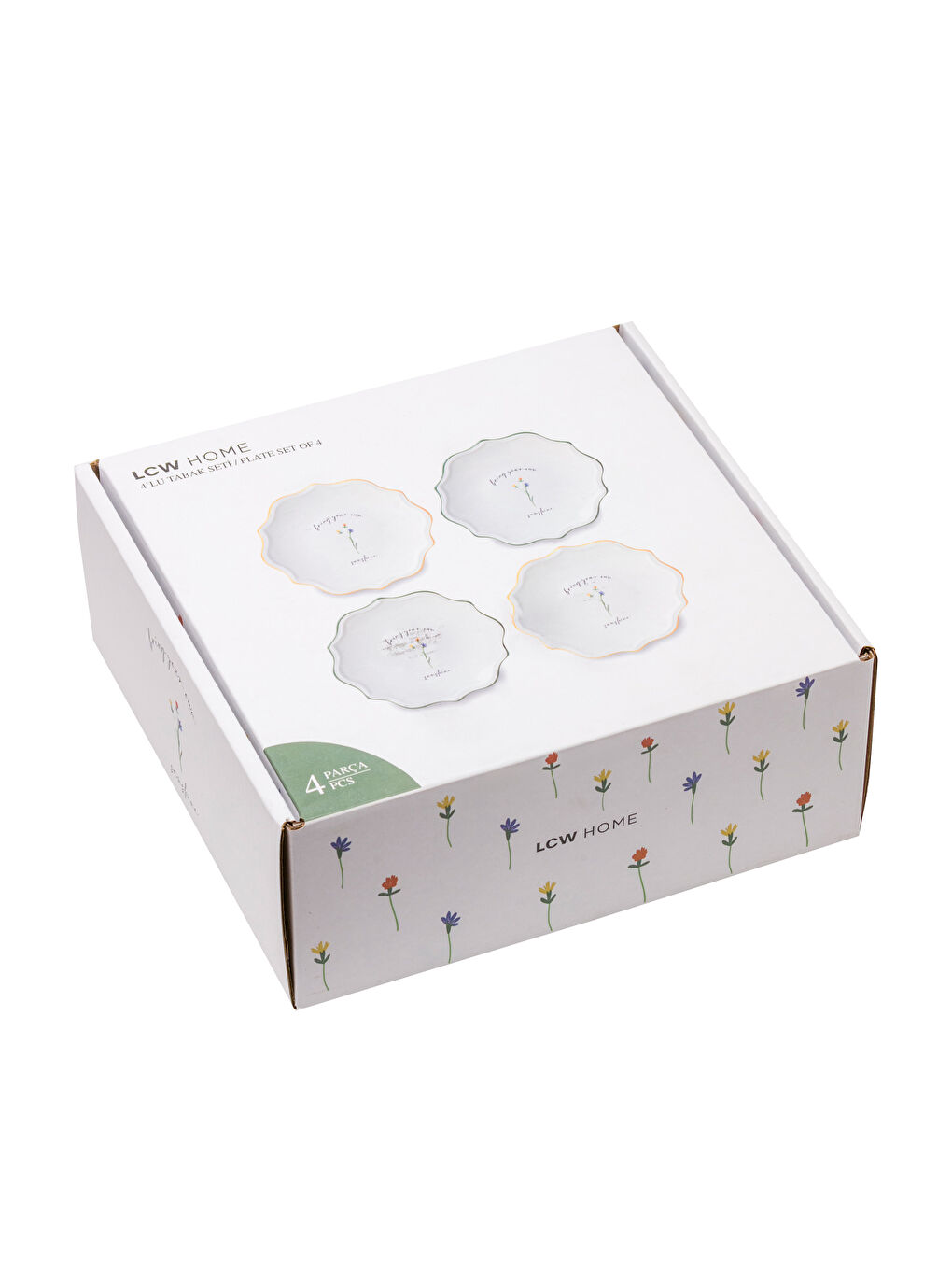 Printed Ceramic Plate 4-pack 20 cm-3