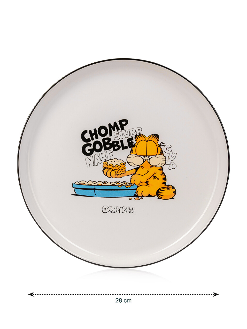 Garfield Printed Ceramic Plate 28 cm-3