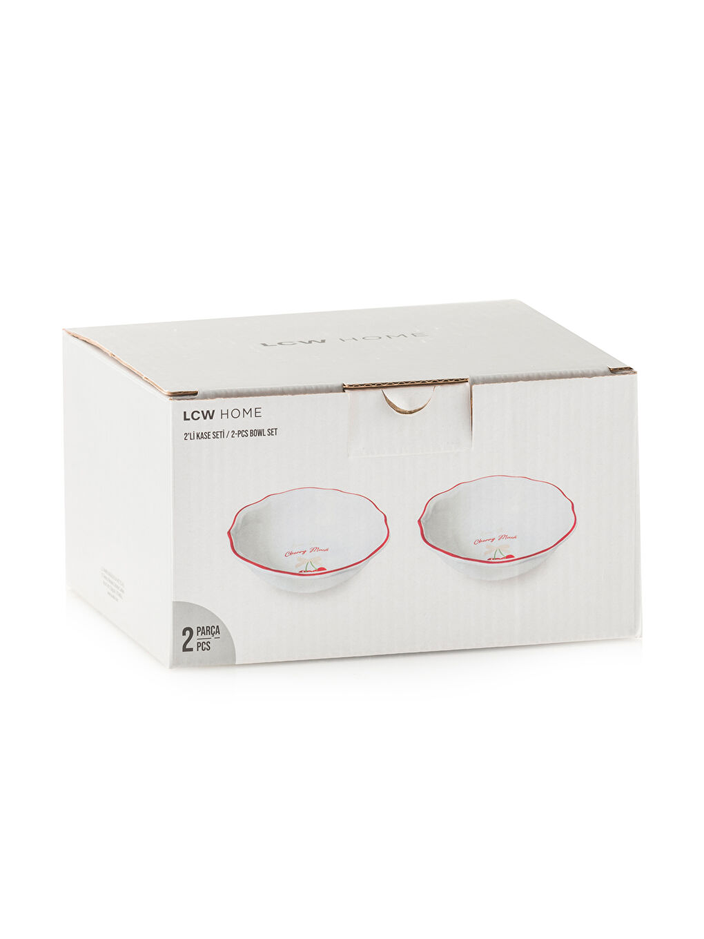 Karışık Kiraz Baskılı Seramik Kase 2'li 15 cm-3