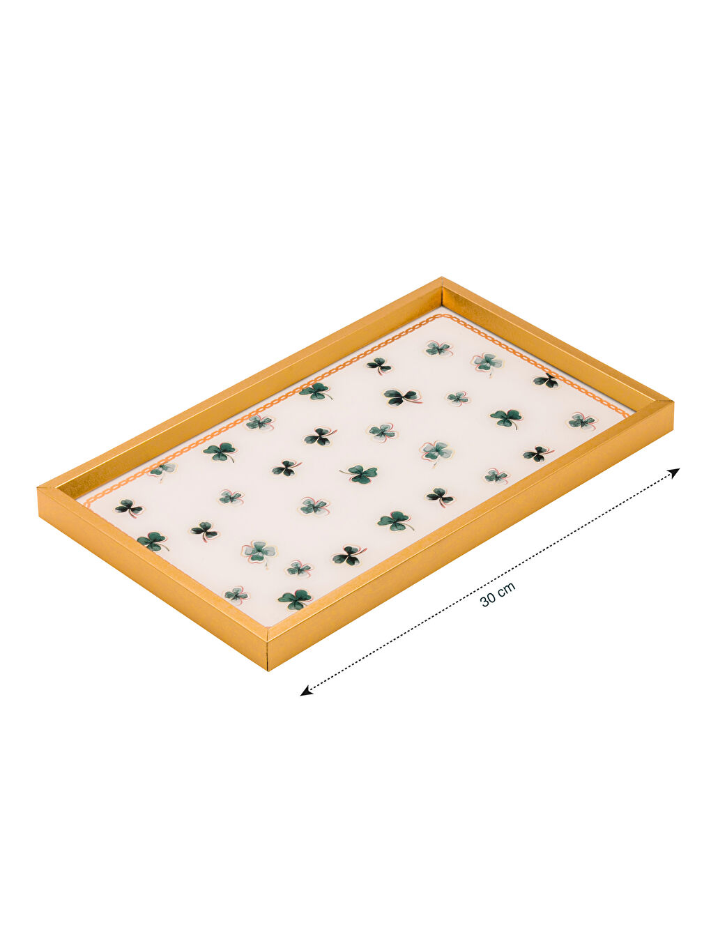 LCW HOME Tacna Dekorativna Štampana Detelina 30 cm -S5HV23Z8-M0T