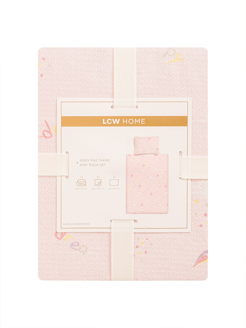 LCW HOME Karişik Baskılı Bebek Pike Takımı - 5