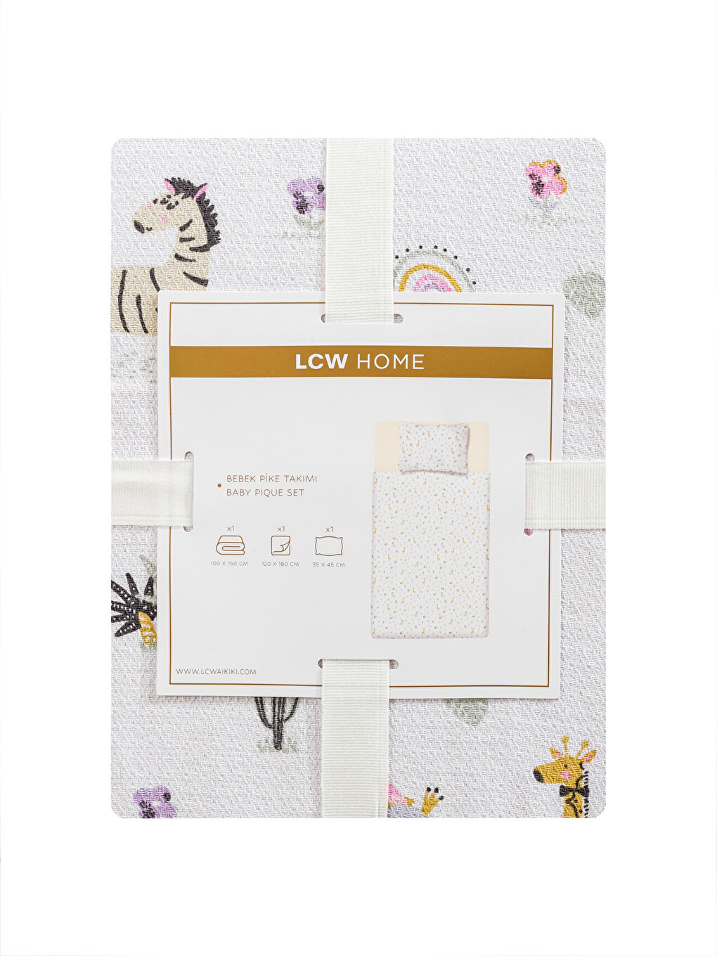 Karışık Baskılı Bebek Pike Takımı-5