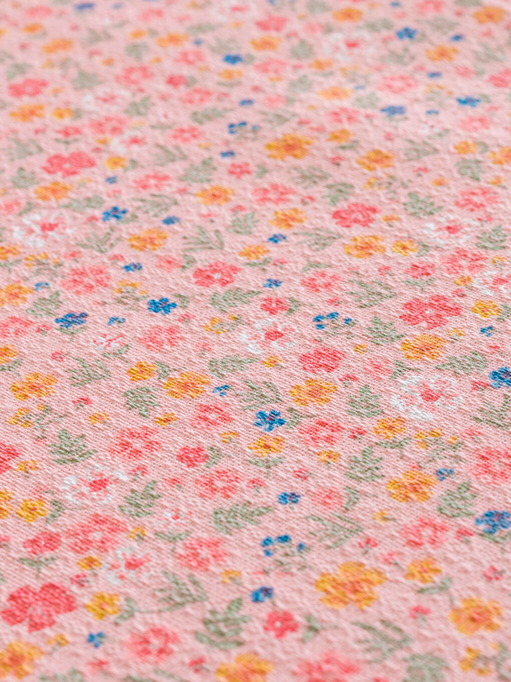 Karışık Çiçekli Tek Kişilik Pamuklu Pike Takımı-5