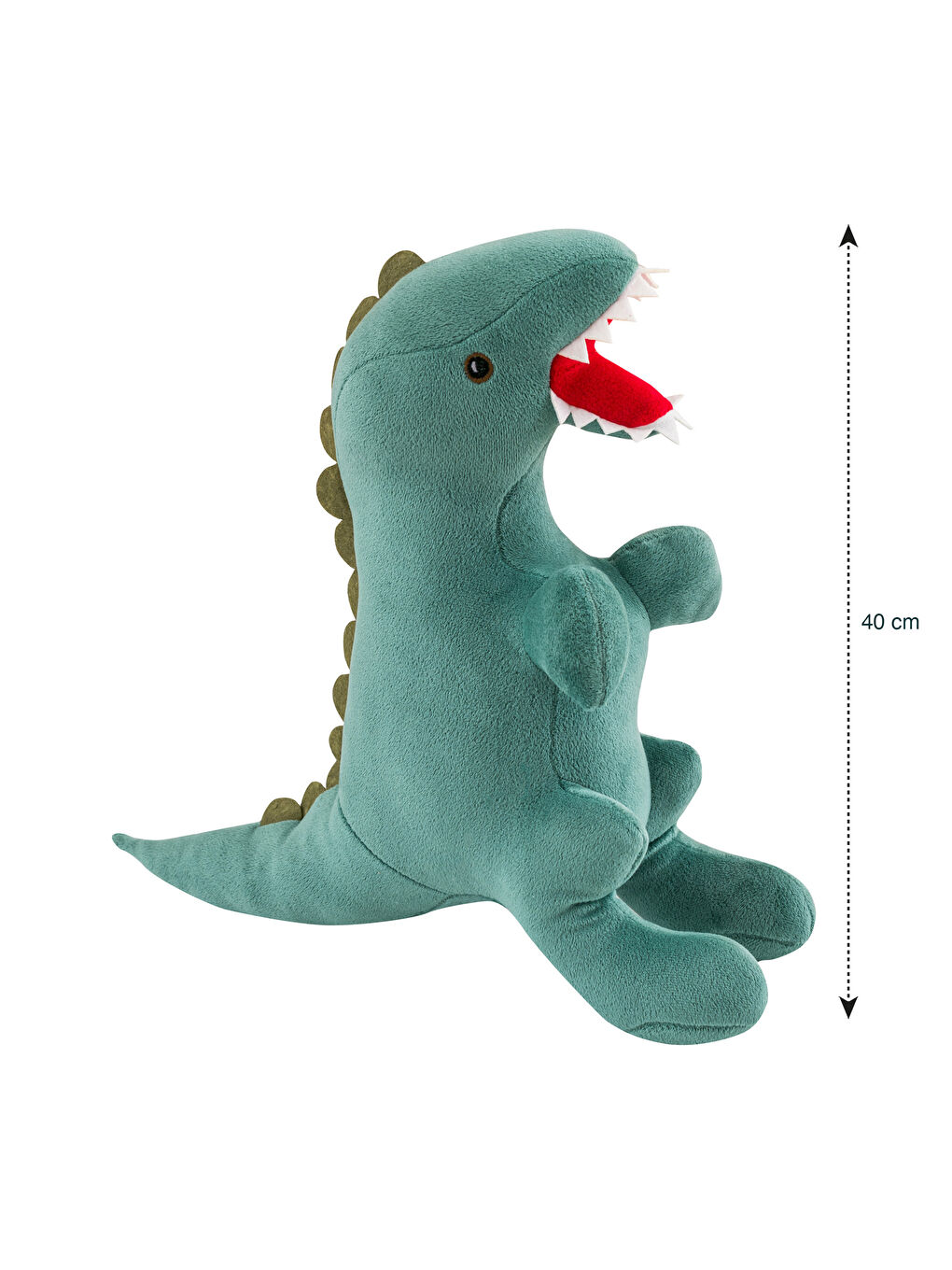 LCW HOME Haki Dinozor Figürlü Pelüş Bebek Kırlent 40 Cm - 3