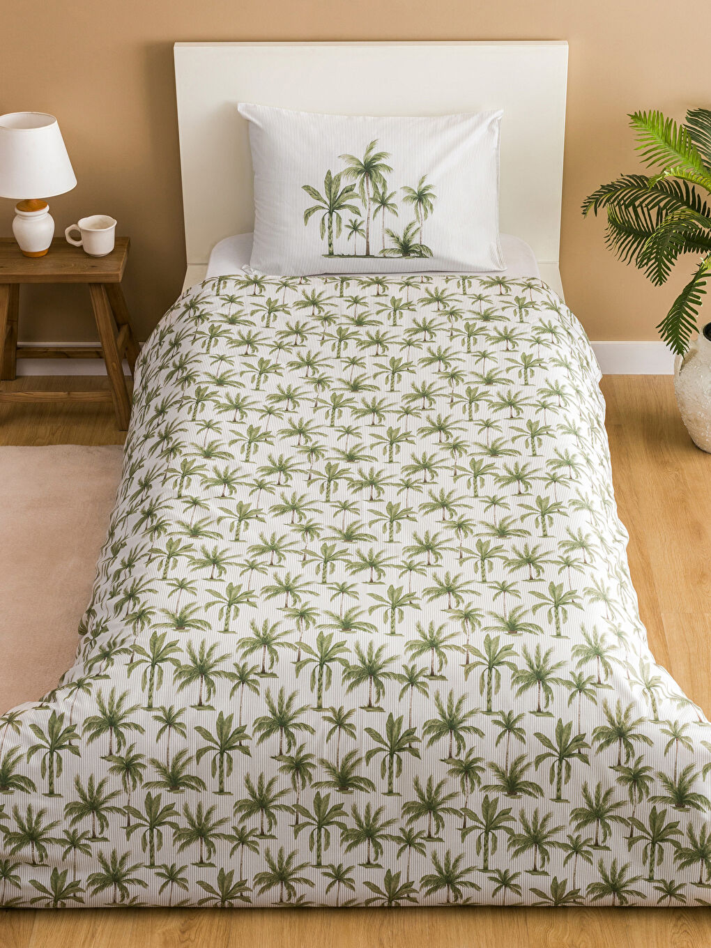 Tree Printed Single Bed Linen Set -S5I091Z8-F9C