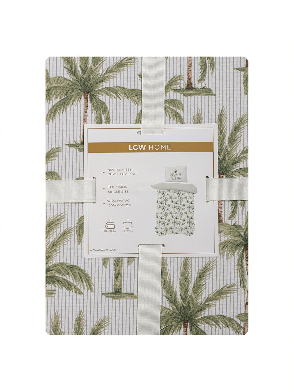 Tree Printed Single Bed Linen Set -S5I091Z8-F9C
