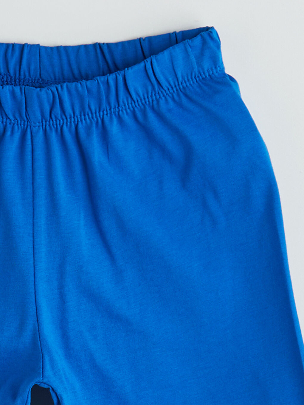 Mavi Beli Lastikli Baskılı Erkek Çocuk Pijama Alt-1