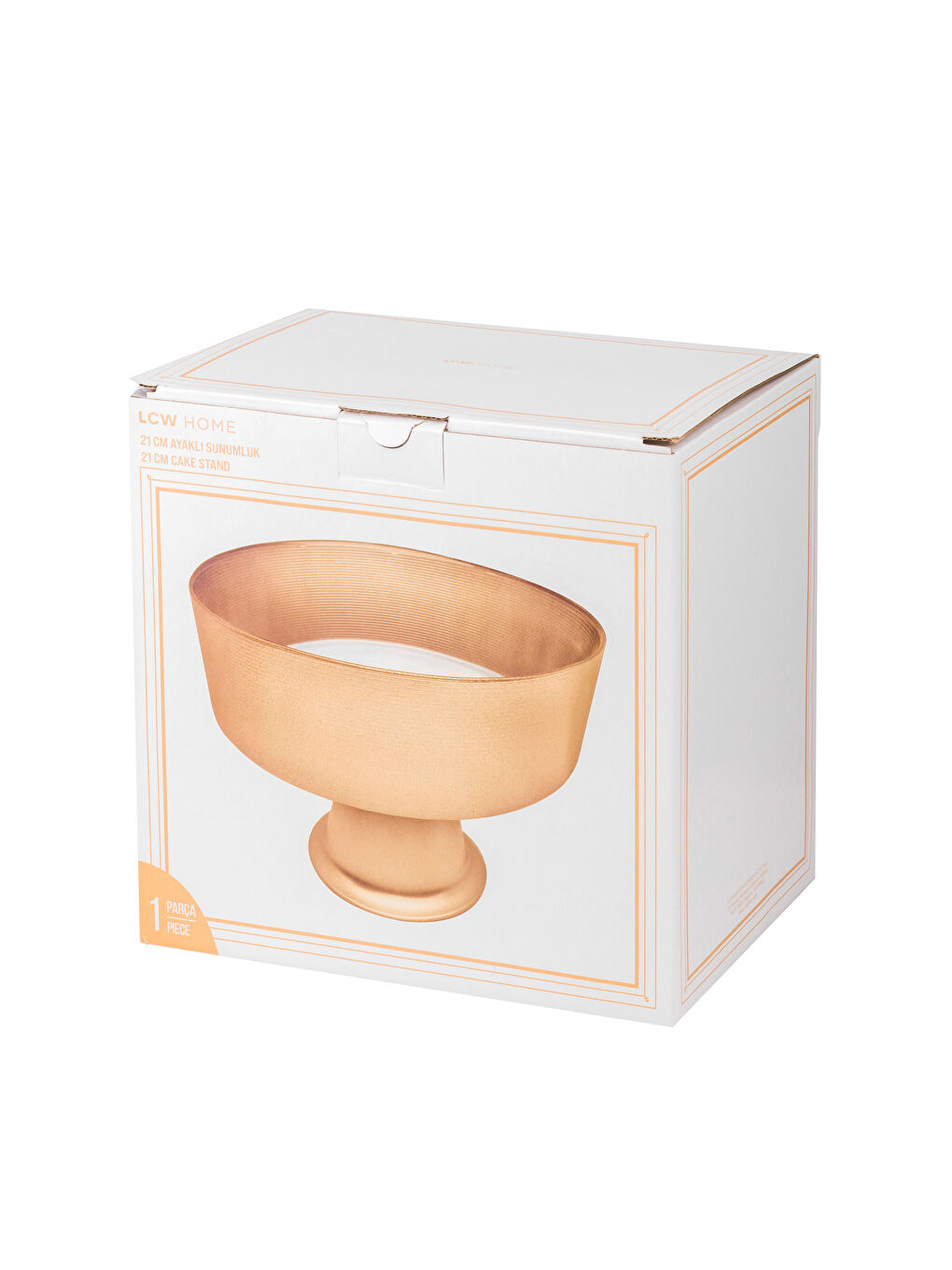 შუშის ფეხიანი ტორტის სტენდი 21 სმ-3