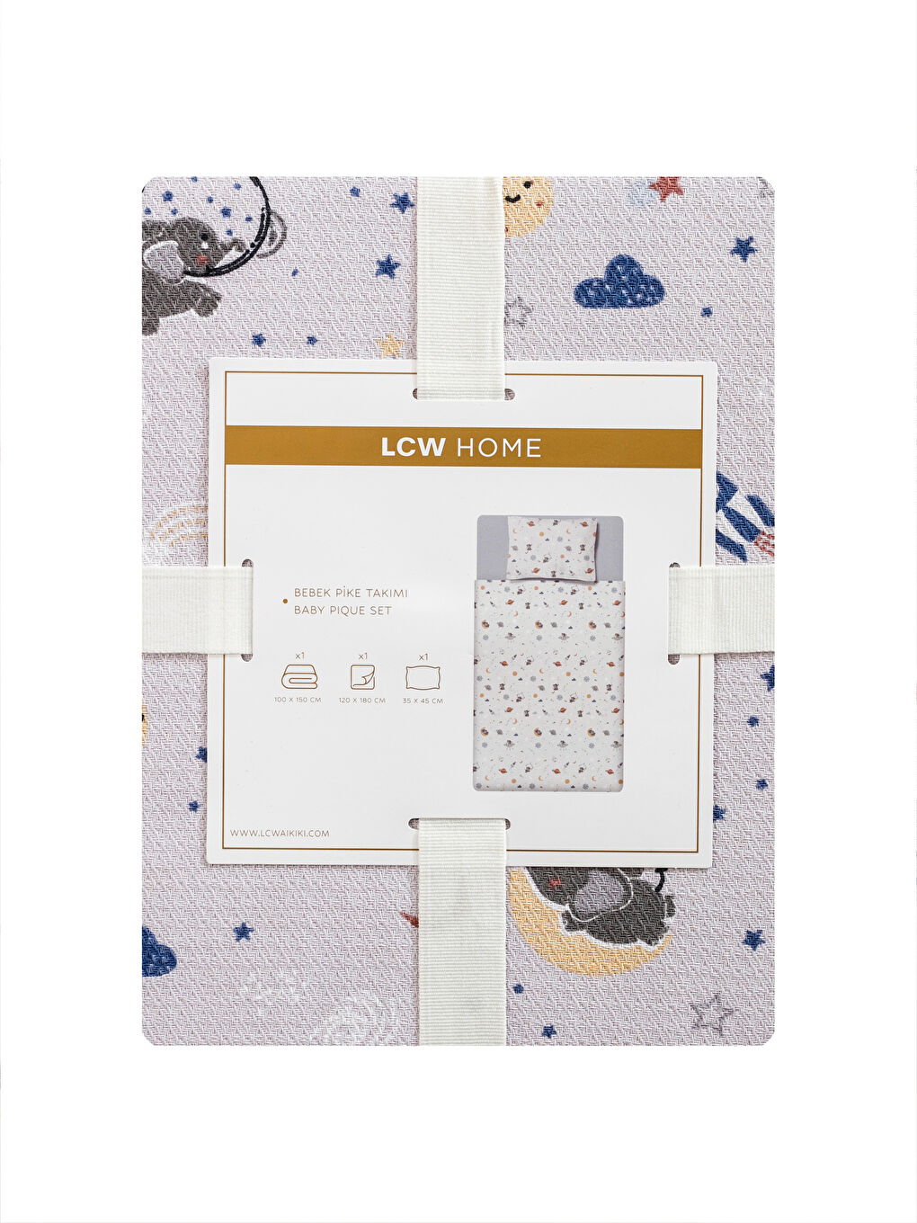 LCW HOME Karişik Baskılı Bebek Pike Takımı - 5