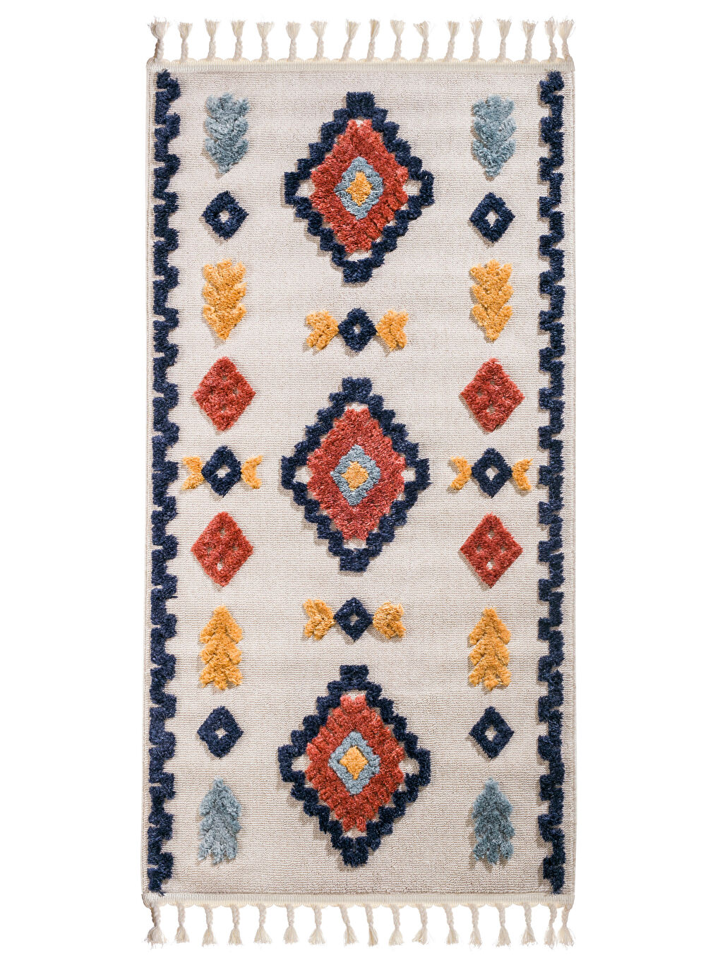 LCW HOME Karışık Desenli Püsküllü Halı 80x150 Cm - 5