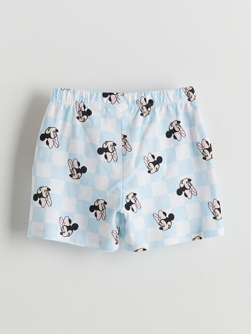 Beyaz Minnie Mouse Baskılı Kız Çocuk Pijama Alt-1