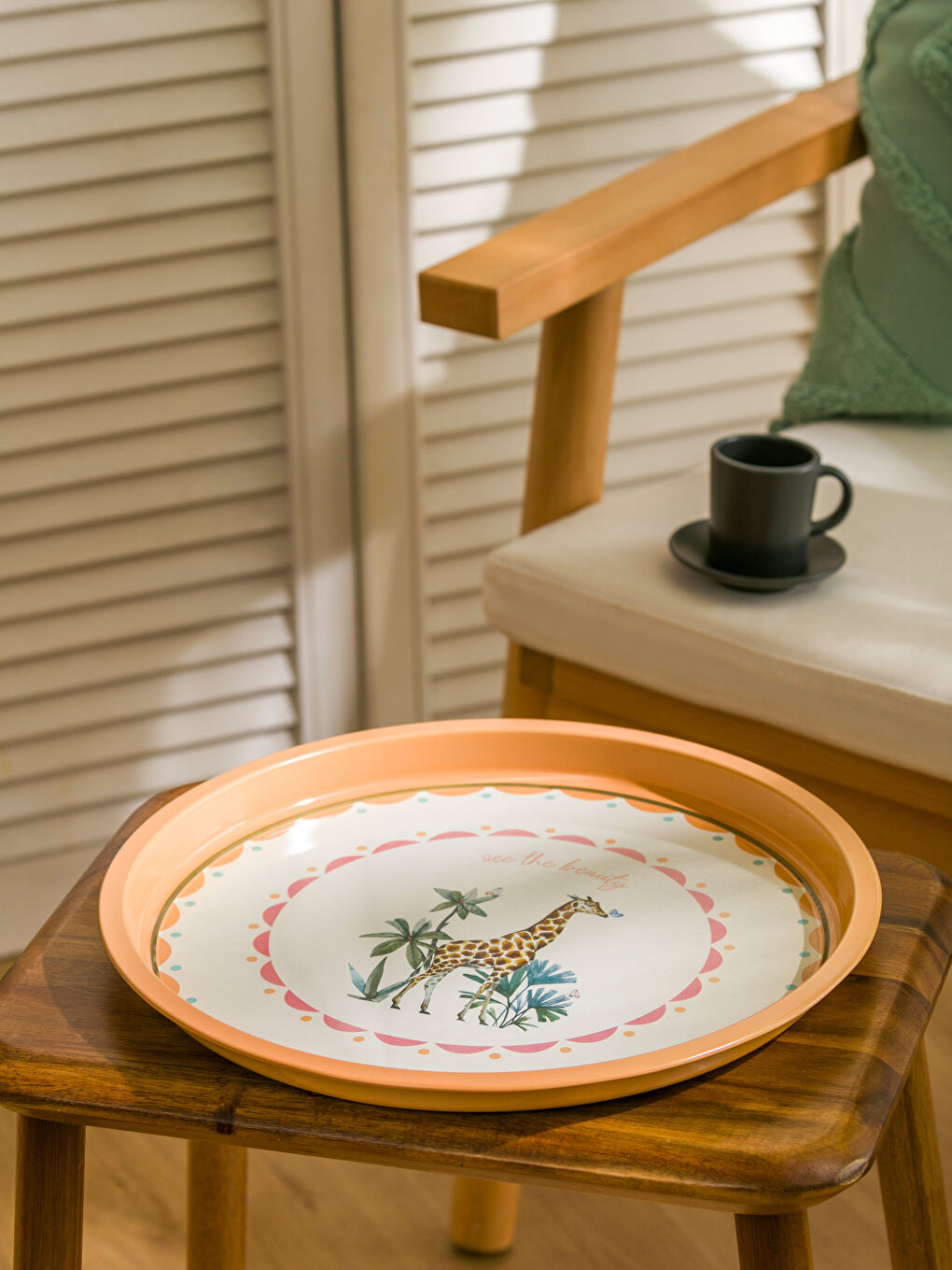 Round Decorative Tray 34 cm -S5I749Z8-M0T