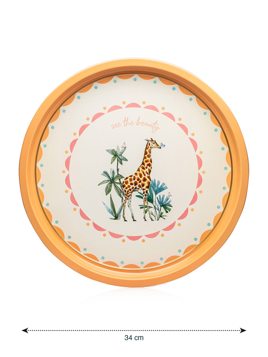 Round Decorative Tray 34 cm -S5I749Z8-M0T