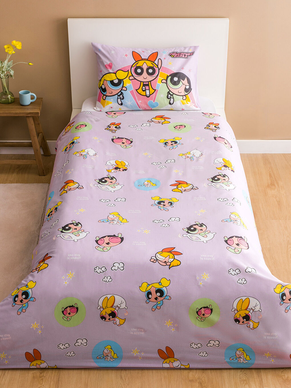 Powerpuff Girls Printed Girls' Duvet Cover Set -S5I830Z4-F9C