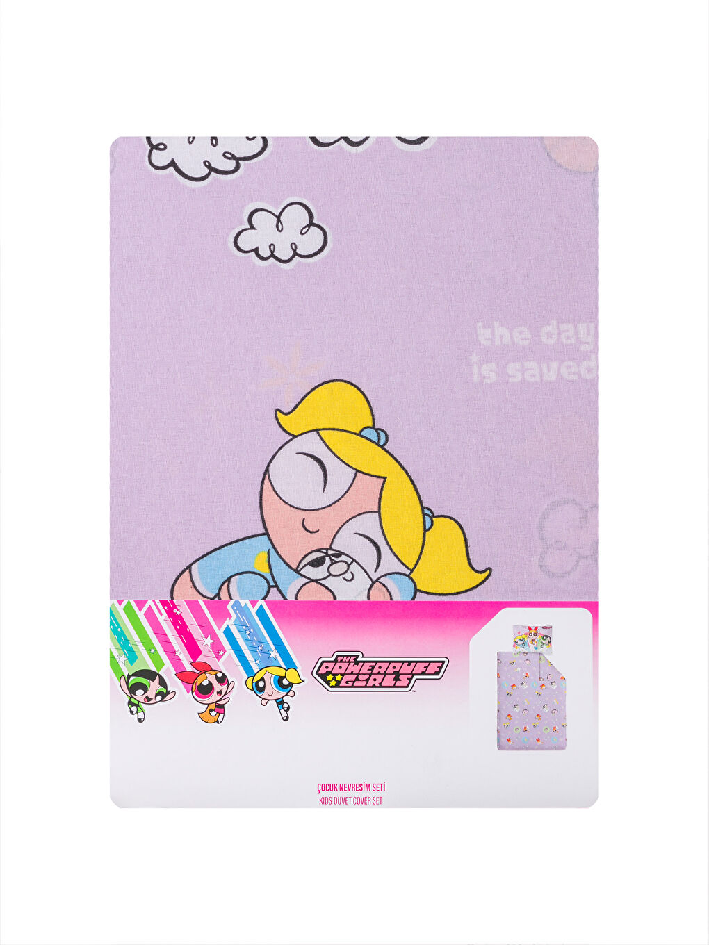 Powerpuff Girls Printed Girls' Duvet Cover Set -S5I830Z4-F9C