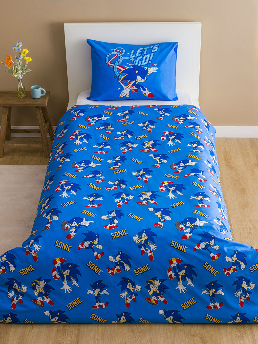 Sonic Printed Cotton Single Duvet Cover Set -S5I885Z4-F9C