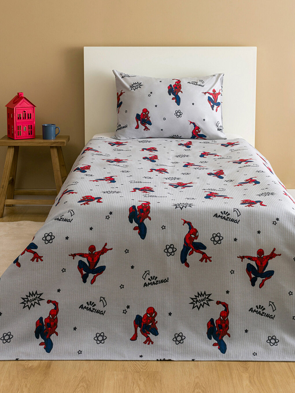 LCW HOME Karişik Spdier-Man Baskılı Çocuk Pike Seti