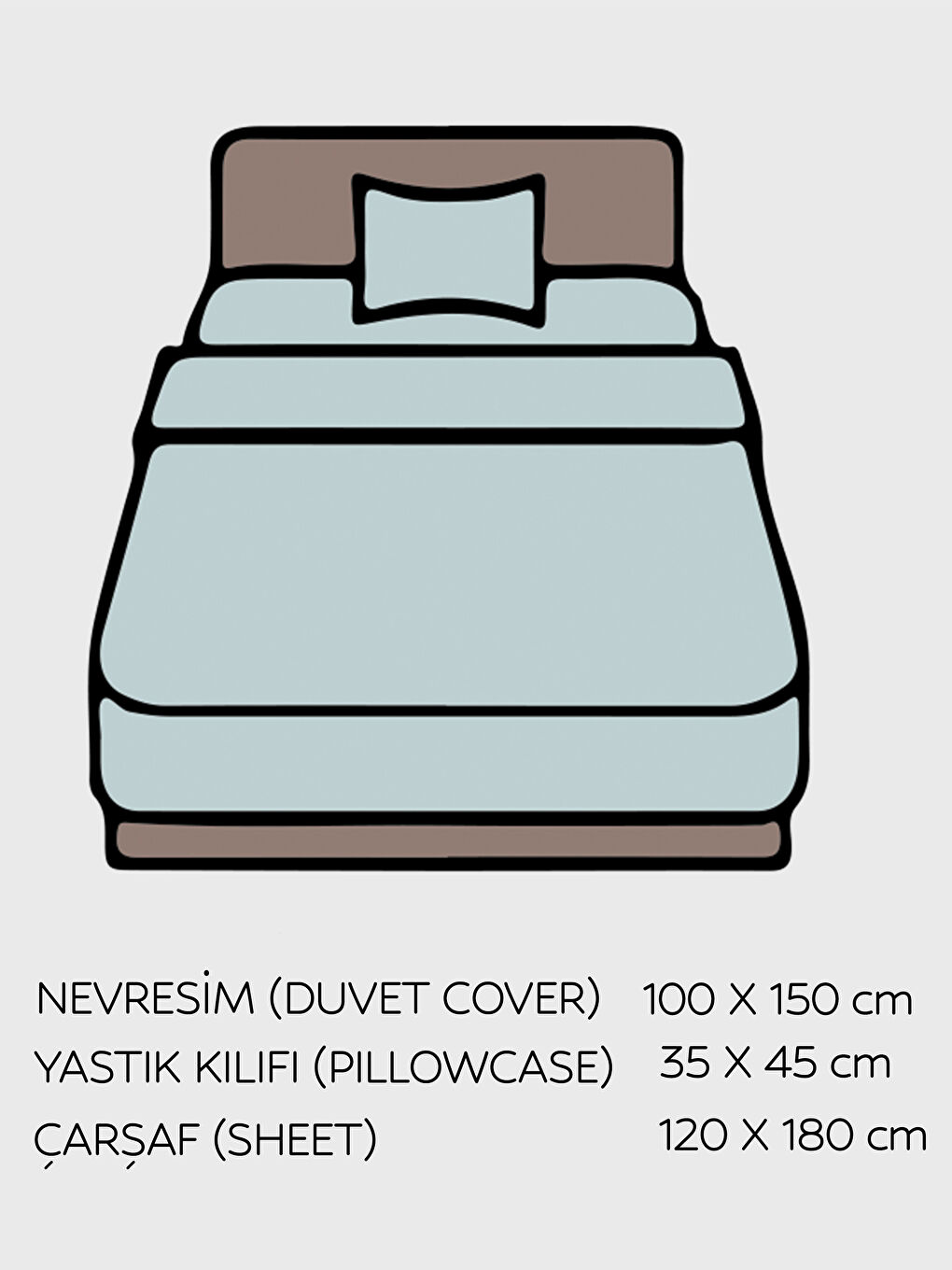 LCW HOME Printed Single Size Baby Duvet Cover Set -S5I947Z1-F9C