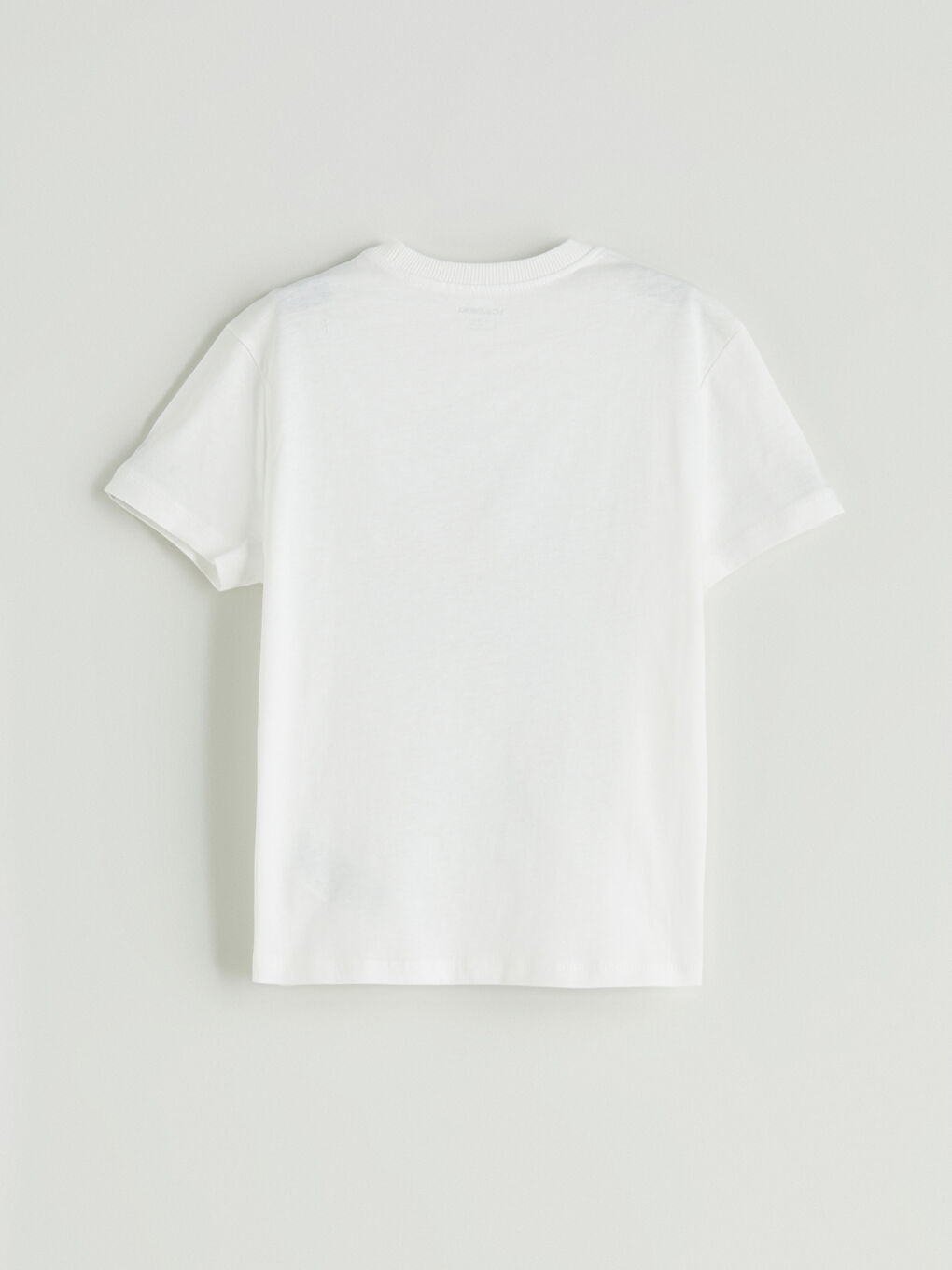 Ekru Bisiklet Yaka Baskılı Erkek Çocuk Tişört-2