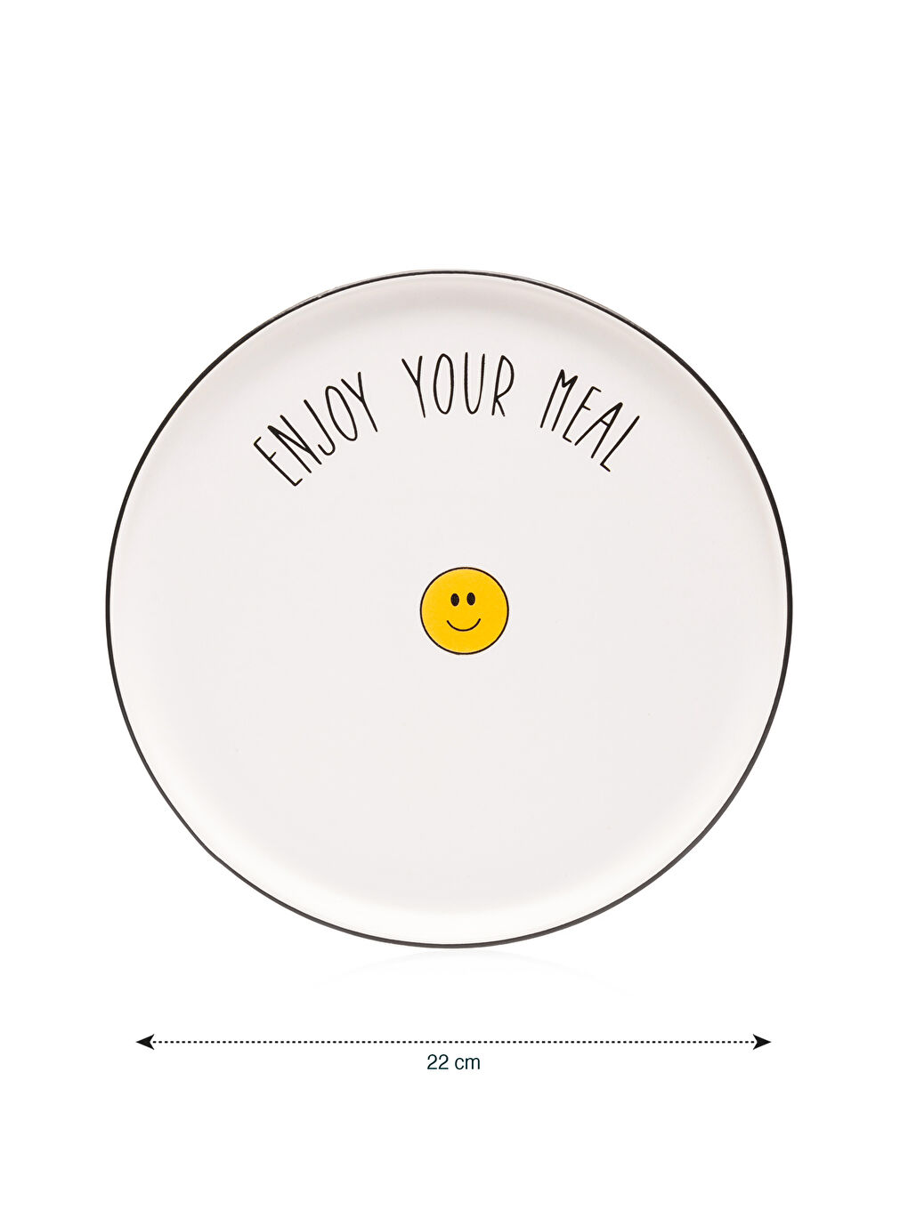 Printed Ceramic Cake Plate 22 cm-3