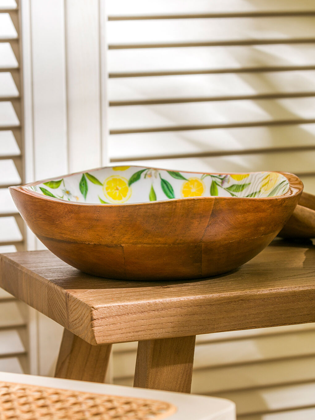 Лимон принтті салат ыдысы 24 см-1