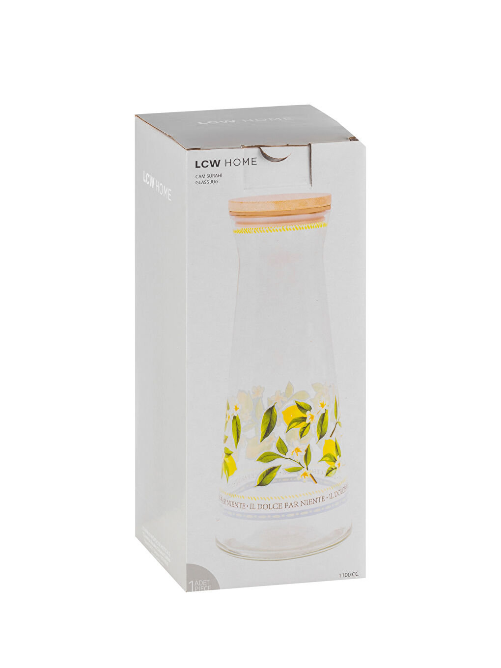 LCW HOME Karişik Çiçekli Baş Ucu Sürahisi 1100 ml - 4